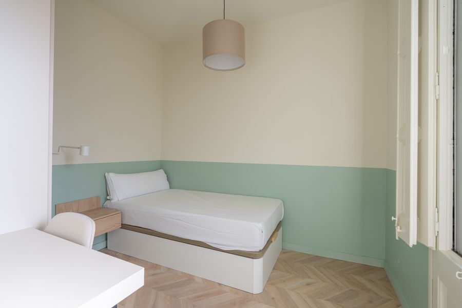 Essential Single Room with Shared Bathroom and Balcony - 12A2